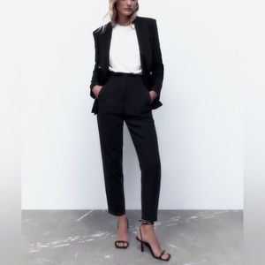 ZARA High-Waisted Pants - Black